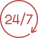 РАБОТАЕМ КРУГЛОСУТОЧНО 24/7
